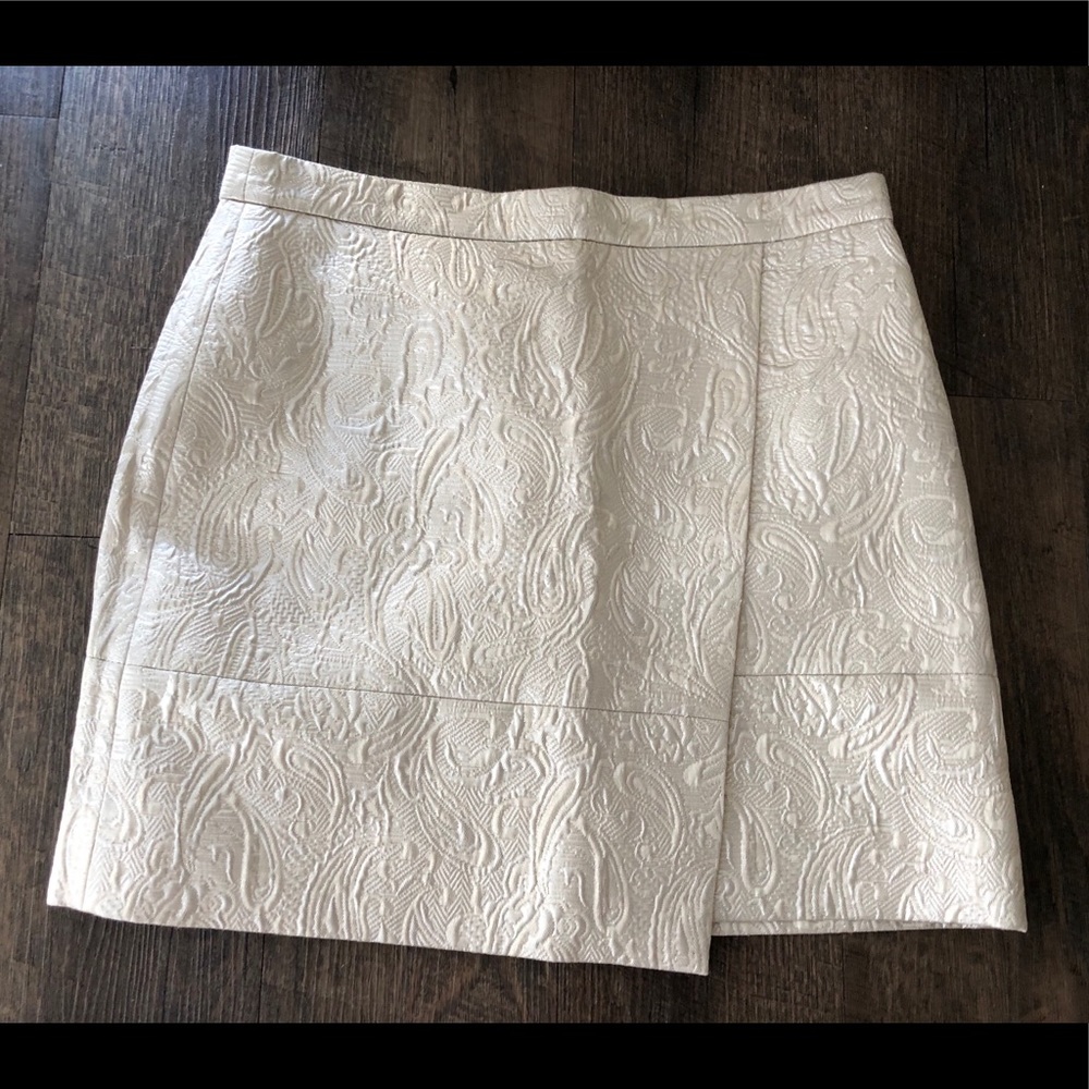 J. Crew Metallic Skirt